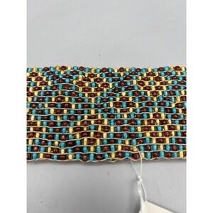 Stretch Beaded Belt One Size Multi Color Boho Hipster NWT Approx‎ 32" Around